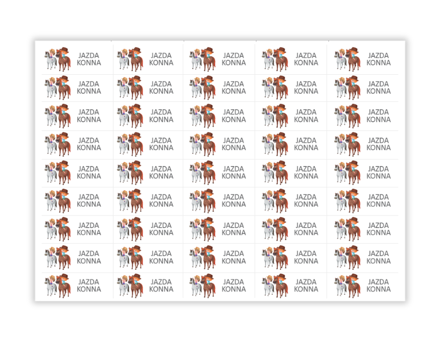 Naklejki  - jazda konna